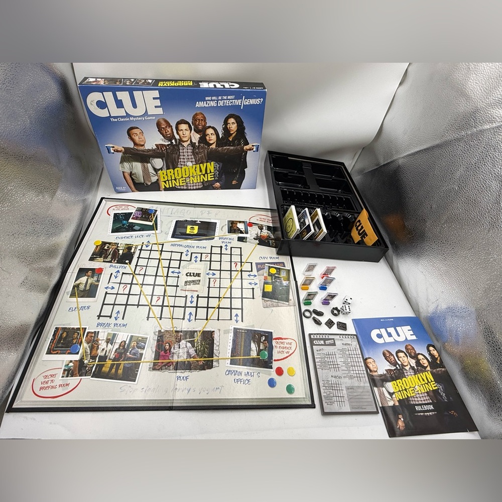 Rare Brooklyn Nine-Nine Edition Clue Board Game USAopoly Complete ,